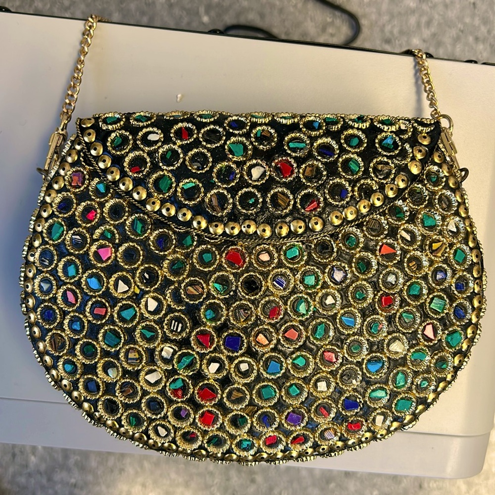 Ramla Homemade Mosaic bag. Brand new without tags. Removable strap.